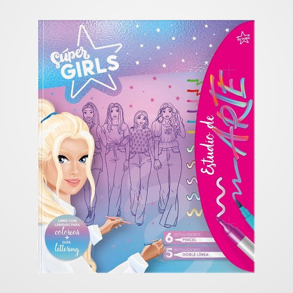 LIBRO SUPER GIRLS ESTUDIO DE ARTE