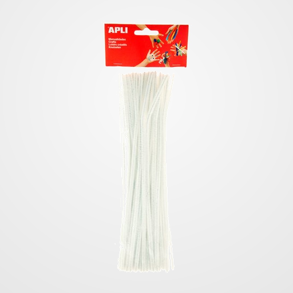 LIMPIA PIPAS VARILLA APLI BLANCO 30 cm. BOLSA de 50