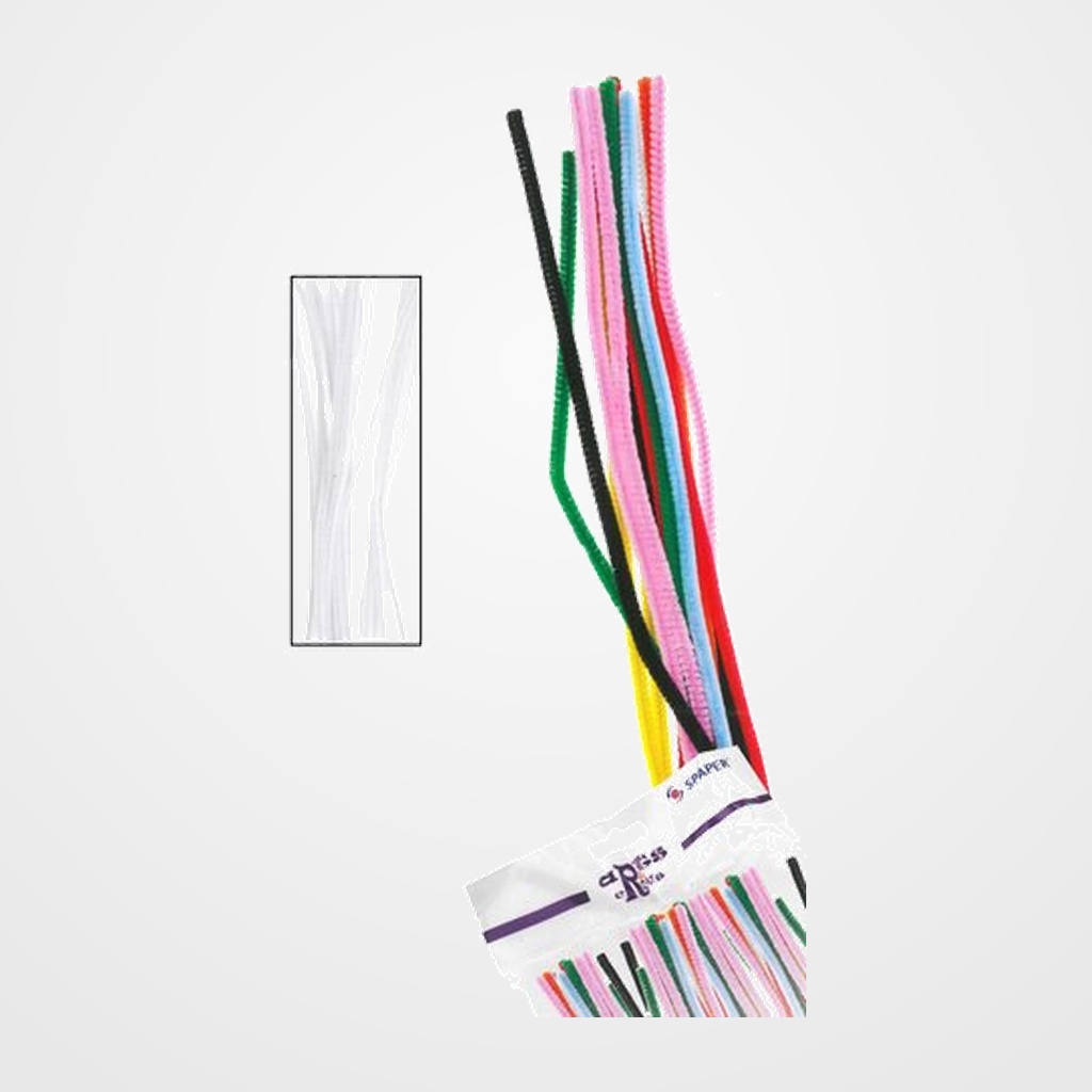 LIMPIA PIPAS VARILLA BLANCO 30 CMS. BOLSA DE 40