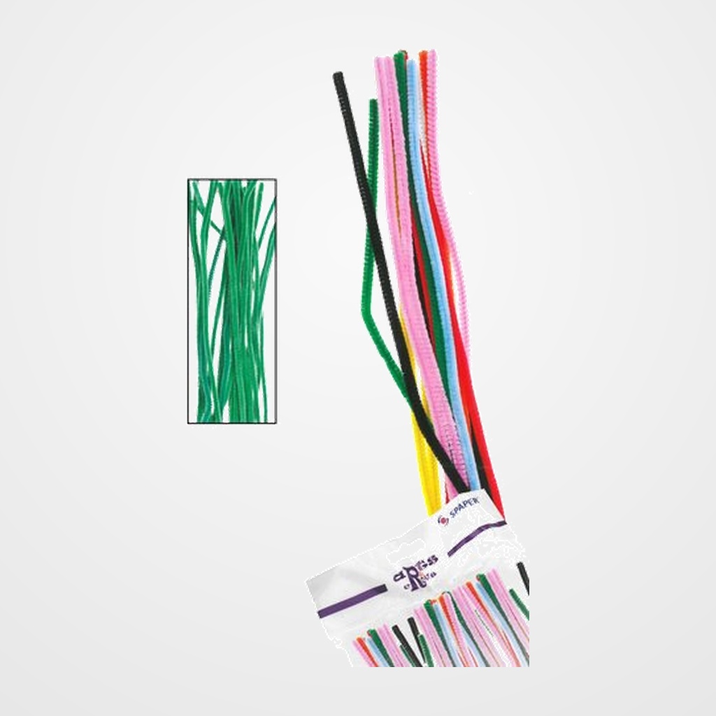 LIMPIA PIPAS VARILLA VERDE 30 CMS. BOLSA DE 40