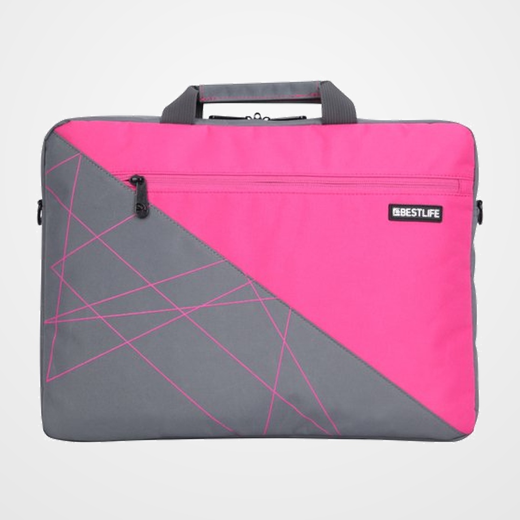 MALETIN PORTATIL BESTLIFE 3002 15,6  GRIS/ROSA