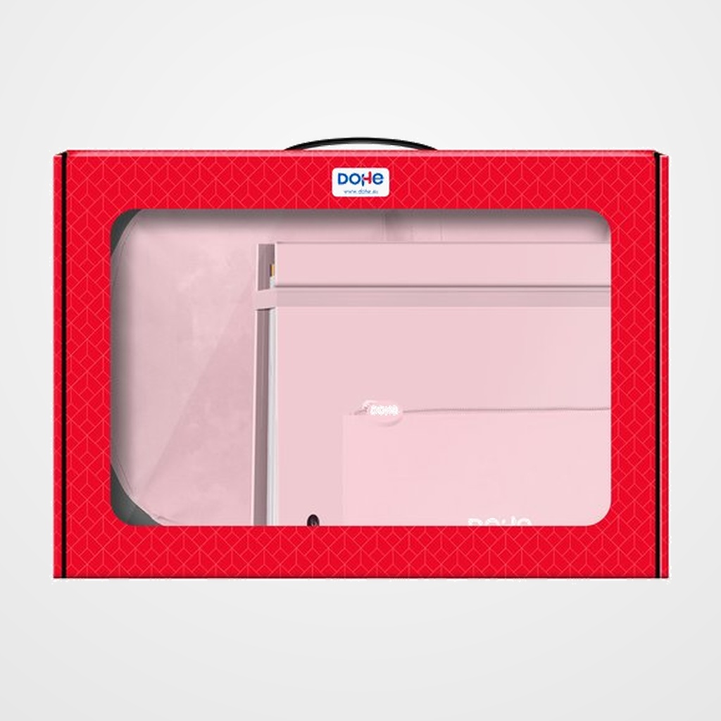 MALETIN REGALO DOHE SERENITY (MOCHILA + CARPEBLOC + PORTATODO TRIPLE) ROSA