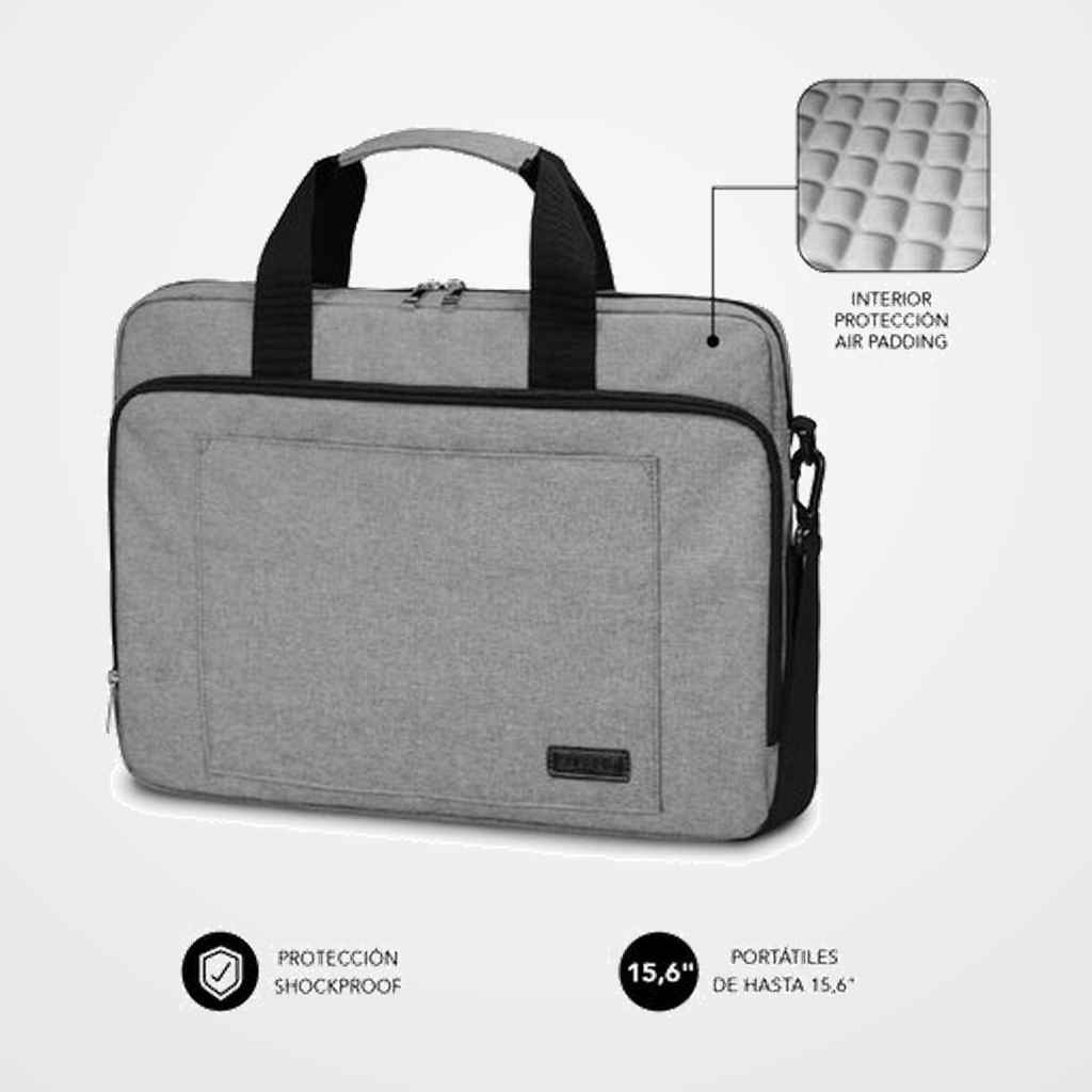 MALETIN SUBBLIM AIR PADDING 15,6  GRIS