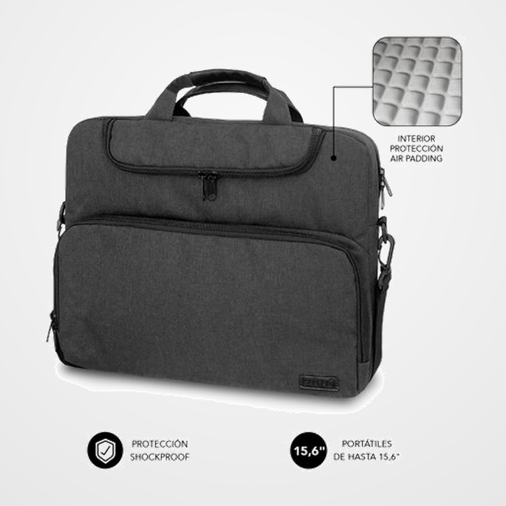 MALETIN SUBBLIM AIR PADDING 15,6  GRIS O