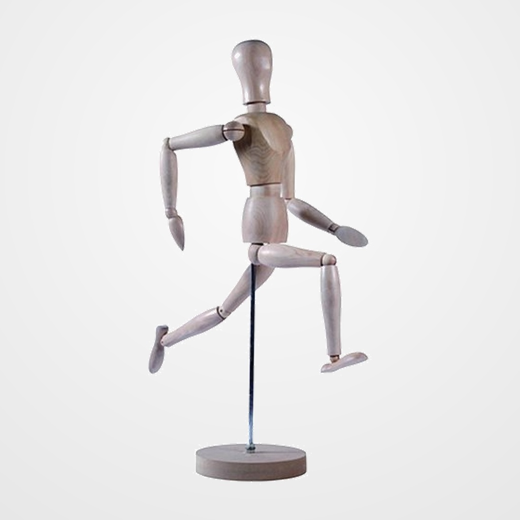 MANIQUI DE PINTURA ARTIST MADERA MASCULINO 30 cm