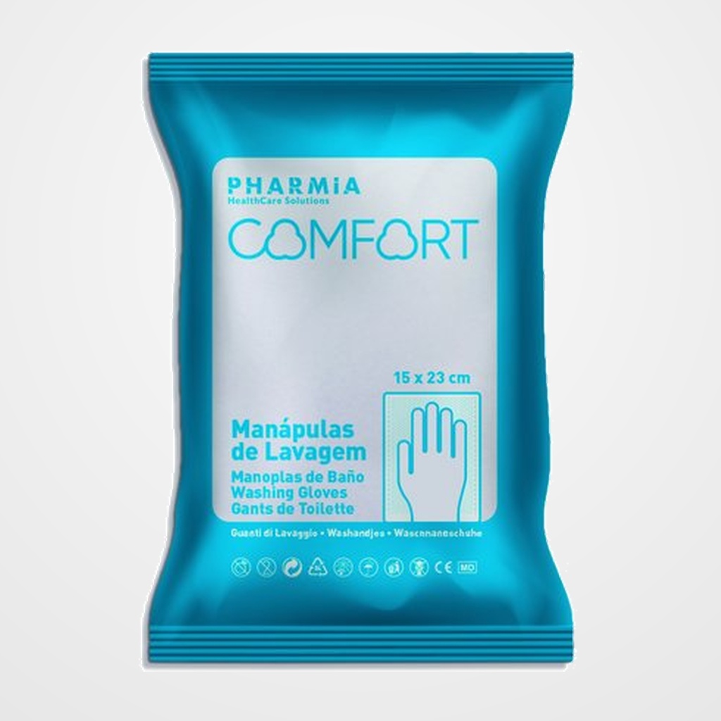 MANOPLAS BAÑO PHARMIA COMFORT PAQUETE de 25