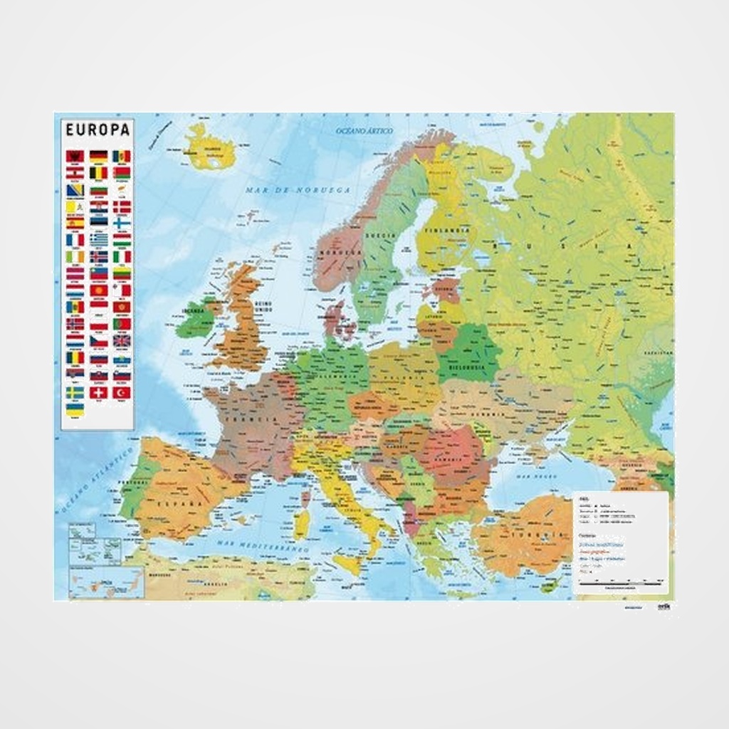 MAPA ERIK MURAL 40x50 cm  EUROPA