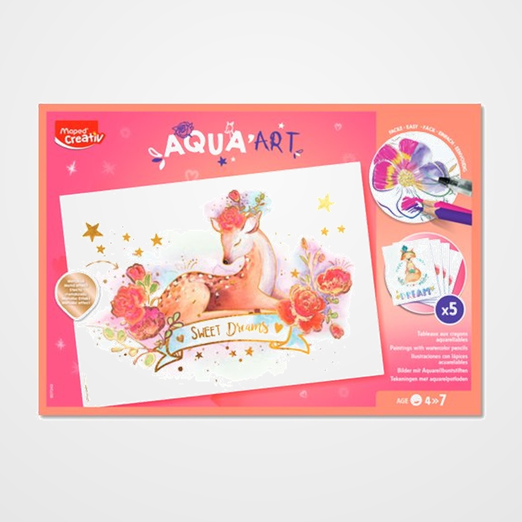 MAPED CREATIV AQUA ART SET LAPICES ACUARELABLES+ UTENSILIOS