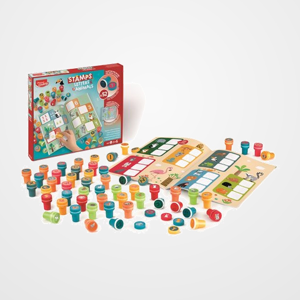MAPED CREATIVE  LETTERS & ANIMALS  52 SELLOS