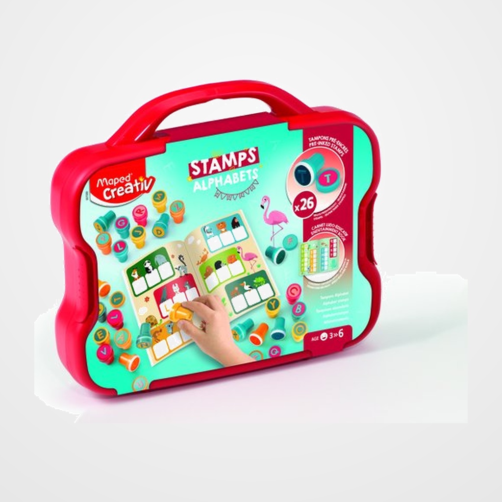 MAPED CREATIVE MALETIN DE 26 SELLOS (LETRAS)