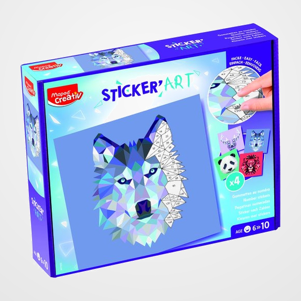 MAPED CREATIVE SET STICKER ART BY NUMBERS