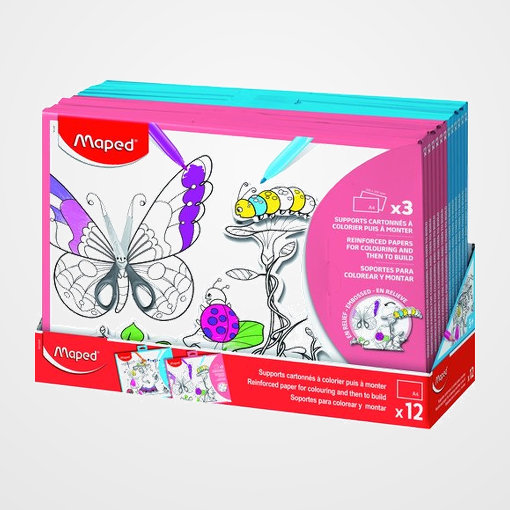 MAPED SOPORTE PARA COLOREAR Y PINTAR 3und