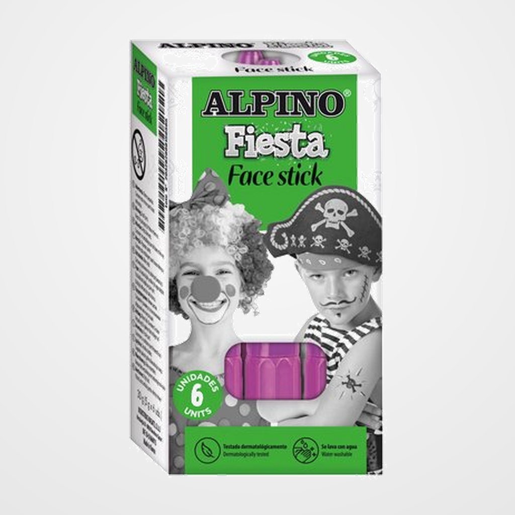 MAQUILLAJE ALPINO FIESTA FACE STICK BARRA de 5 gr. VIOLETA