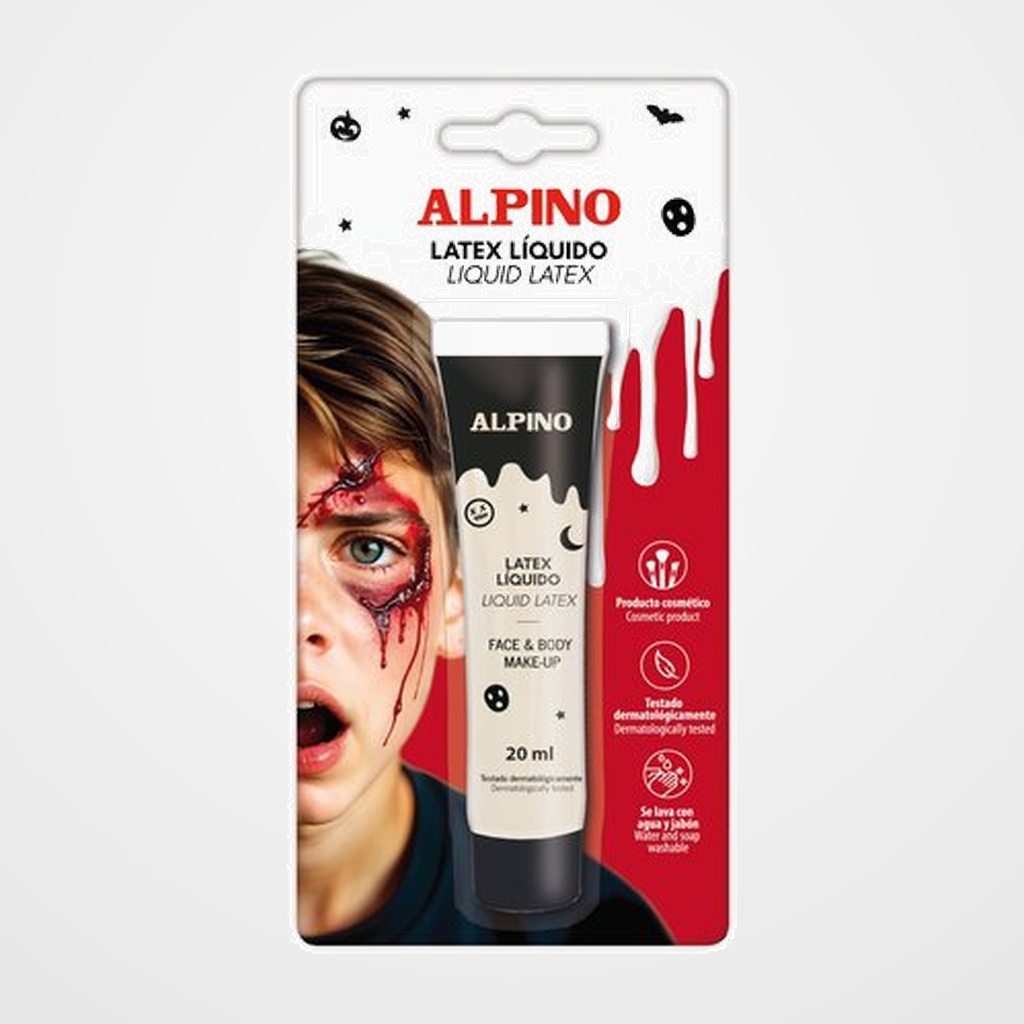 MAQUILLAJE ALPINO LATEX LIQUIDO BLISTER de 20ml.
