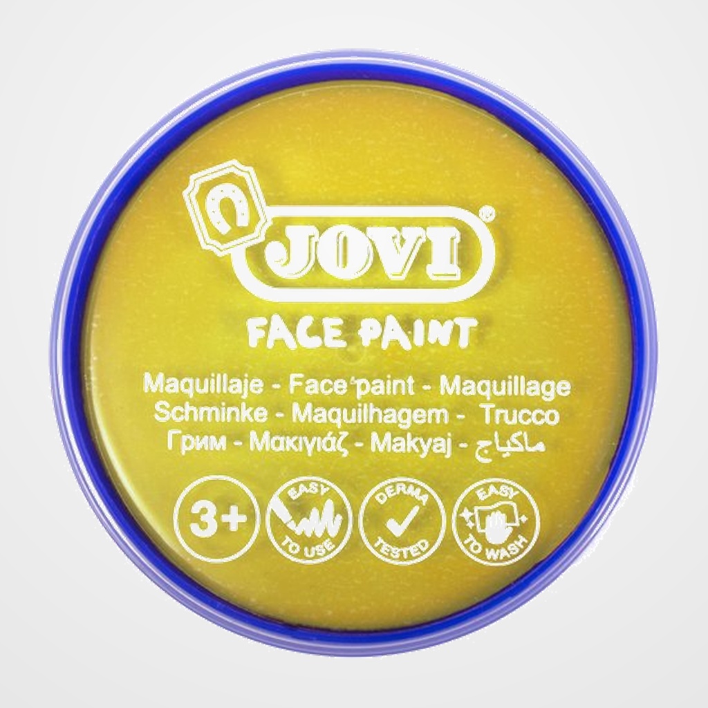 MAQUILLAJE JOVI CREMA FACE PAINT BOTE de 20 ml CAJA de 5 AMARILLO