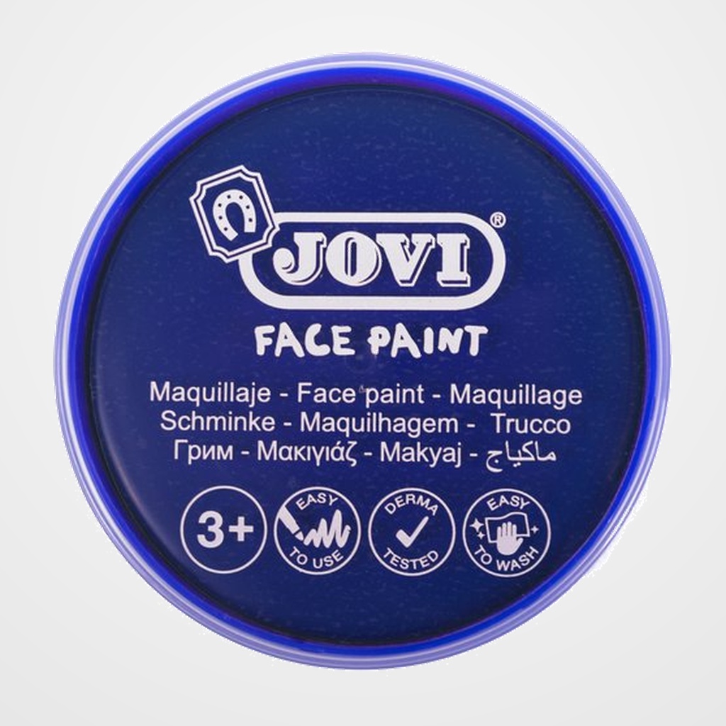 MAQUILLAJE JOVI CREMA FACE PAINT BOTE de 20 ml CAJA de 5 AZUL OSCURO