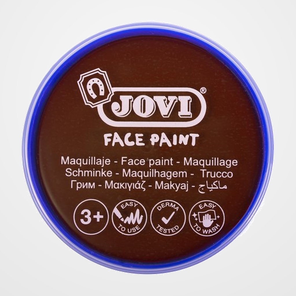 MAQUILLAJE JOVI CREMA FACE PAINT BOTE de 20 ml CAJA de 5 MARRON