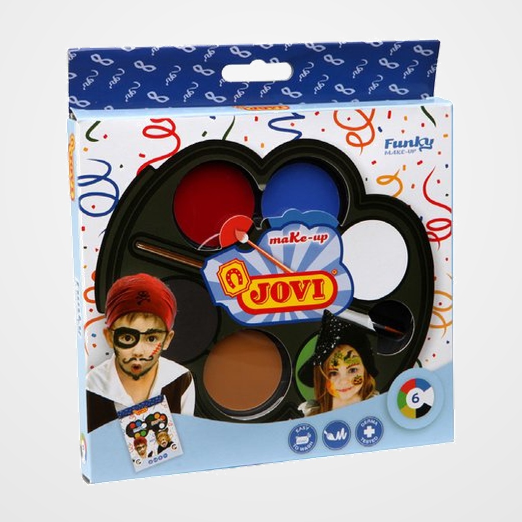 MAQUILLAJE JOVI FUNKY de 3 g PALETA de 6 COLORES