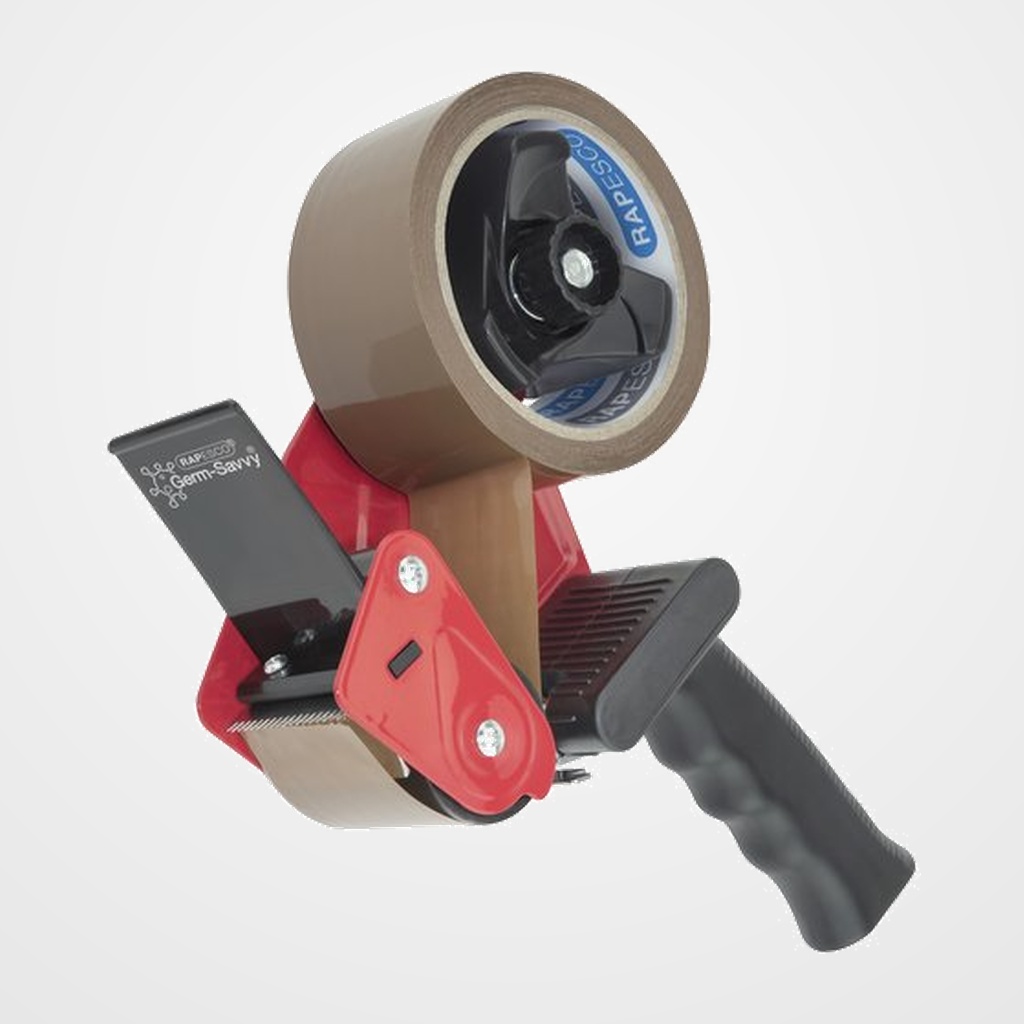 MAQUINA PRECINTAR RAPESCO ANTIBACTERIANO PROFESIONAL PARA ROLLOS HASTA 50 mm (INCLUYE 1 ROLLO DE CINTA MARRON)