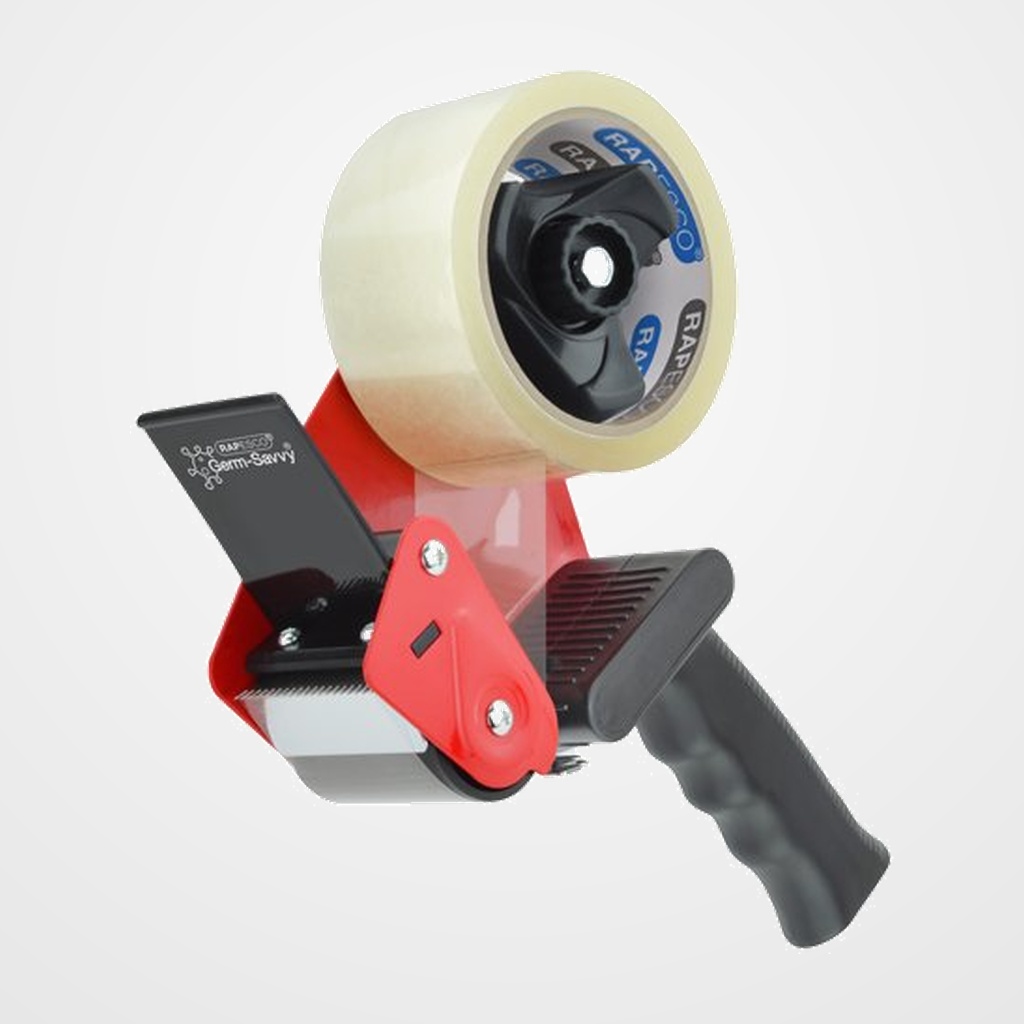 MAQUINA PRECINTAR RAPESCO ANTIBACTERIANO PROFESIONAL PARA ROLLOS HASTA 50 mm (INCLUYE 1 ROLLO DE CINTA TRANSPARENTE)