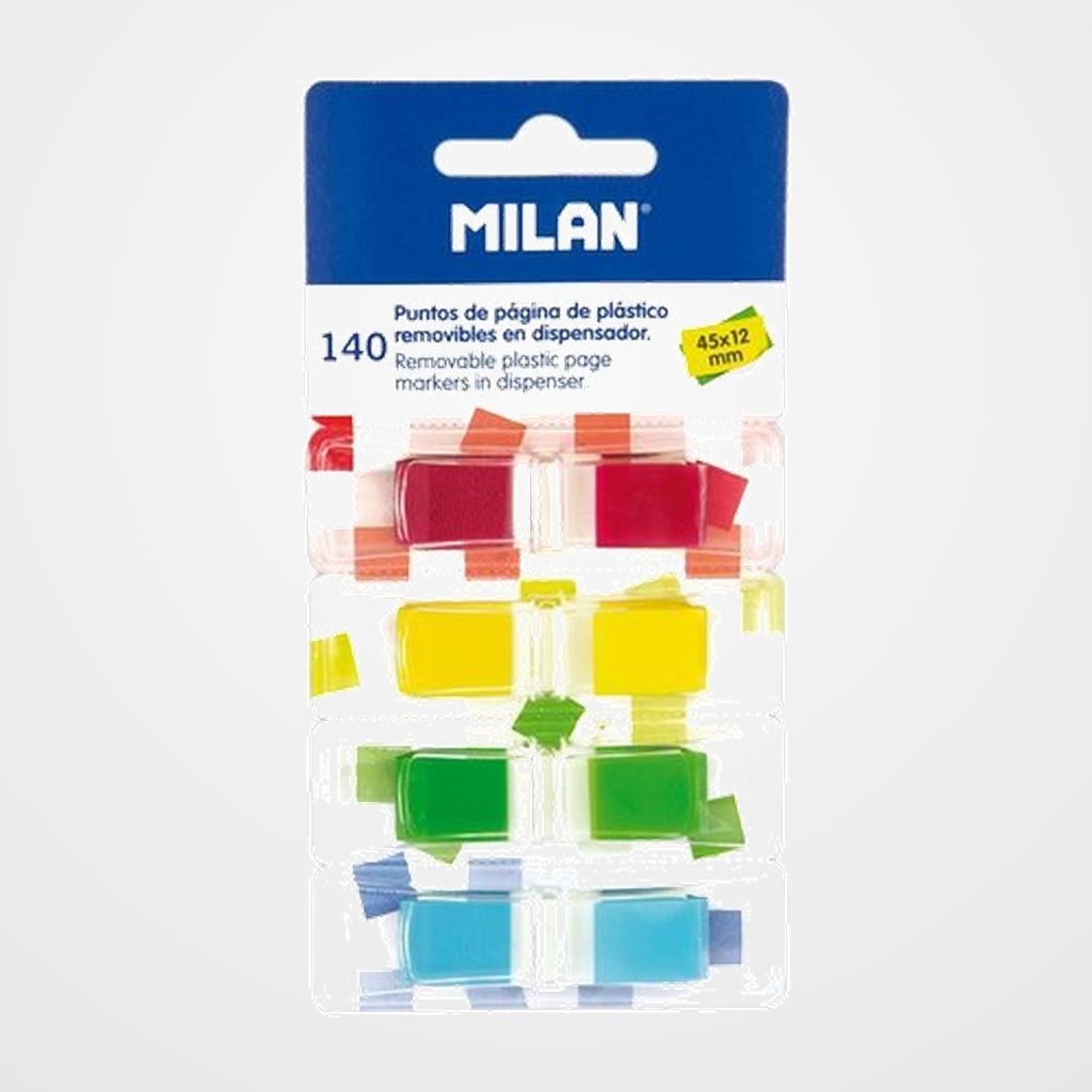 MARCA PAGINAS MILAN TRANSPARENTES 140 ud