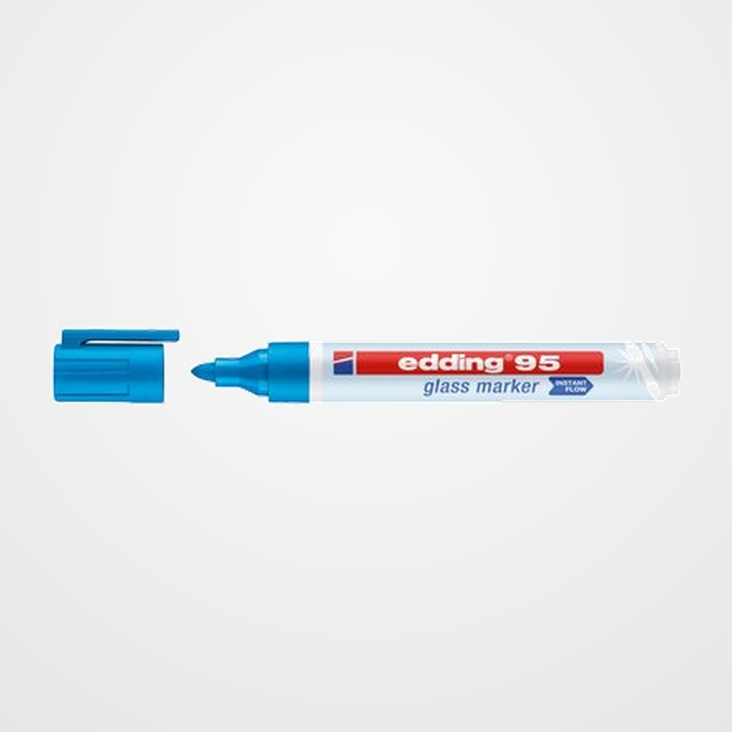 MARCADOR  EDDING 95 PARA CRISTAL AZUL CLARO