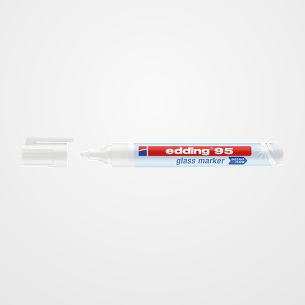 MARCADOR  EDDING 95 PARA CRISTAL BLANCO