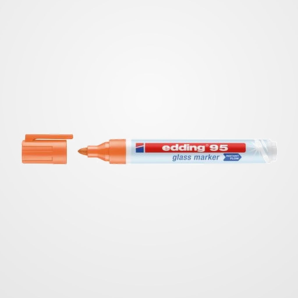 MARCADOR  EDDING 95 PARA CRISTAL NARANJA