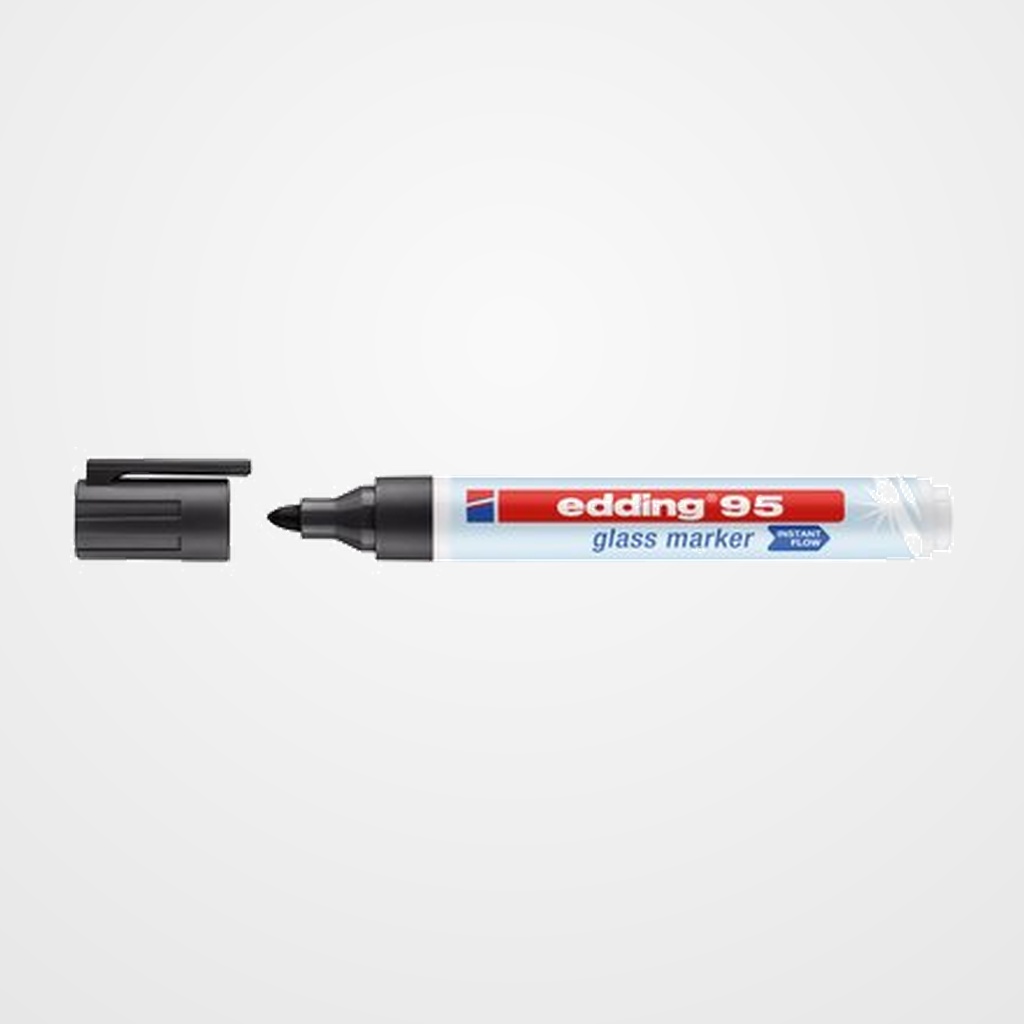 MARCADOR  EDDING 95 PARA CRISTAL NEGRO
