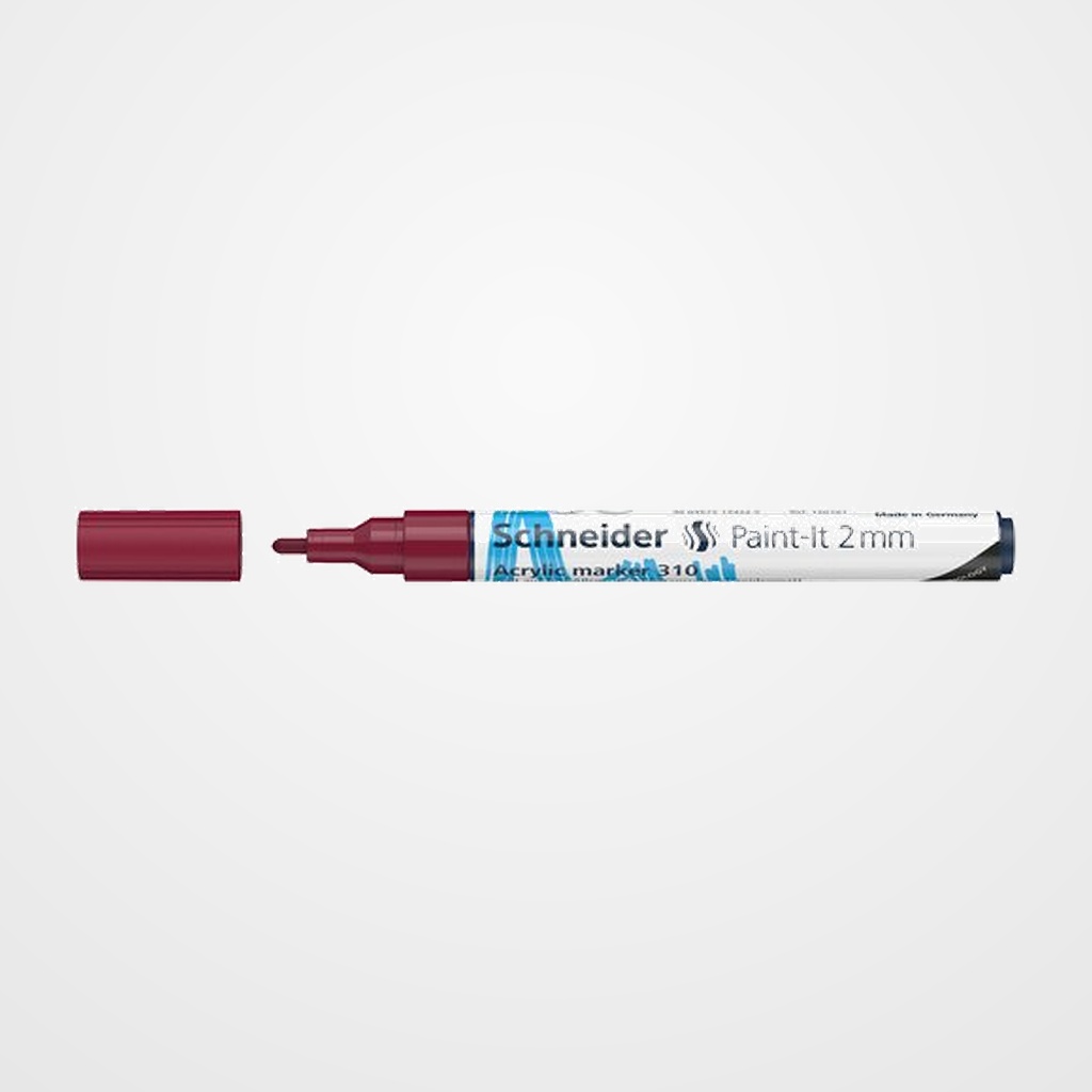 MARCADOR ACRYLIC SCHNEIDER PAINT-IT 310 CONICO (2 mm) BORGOÑA