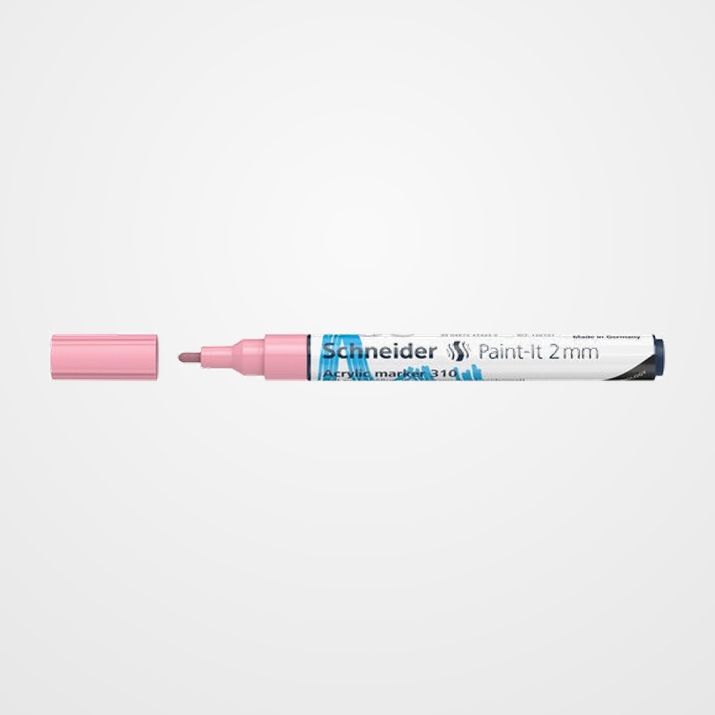 MARCADOR ACRYLIC SCHNEIDER PAINT-IT 310 CONICO (2 mm) ROSA PASTEL