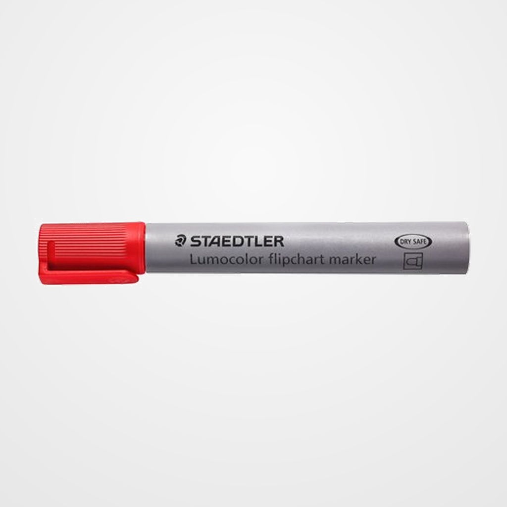 MARCADOR FLIPCHART STAEDTLER 356 LUMOCOLOR CONICO ROJO