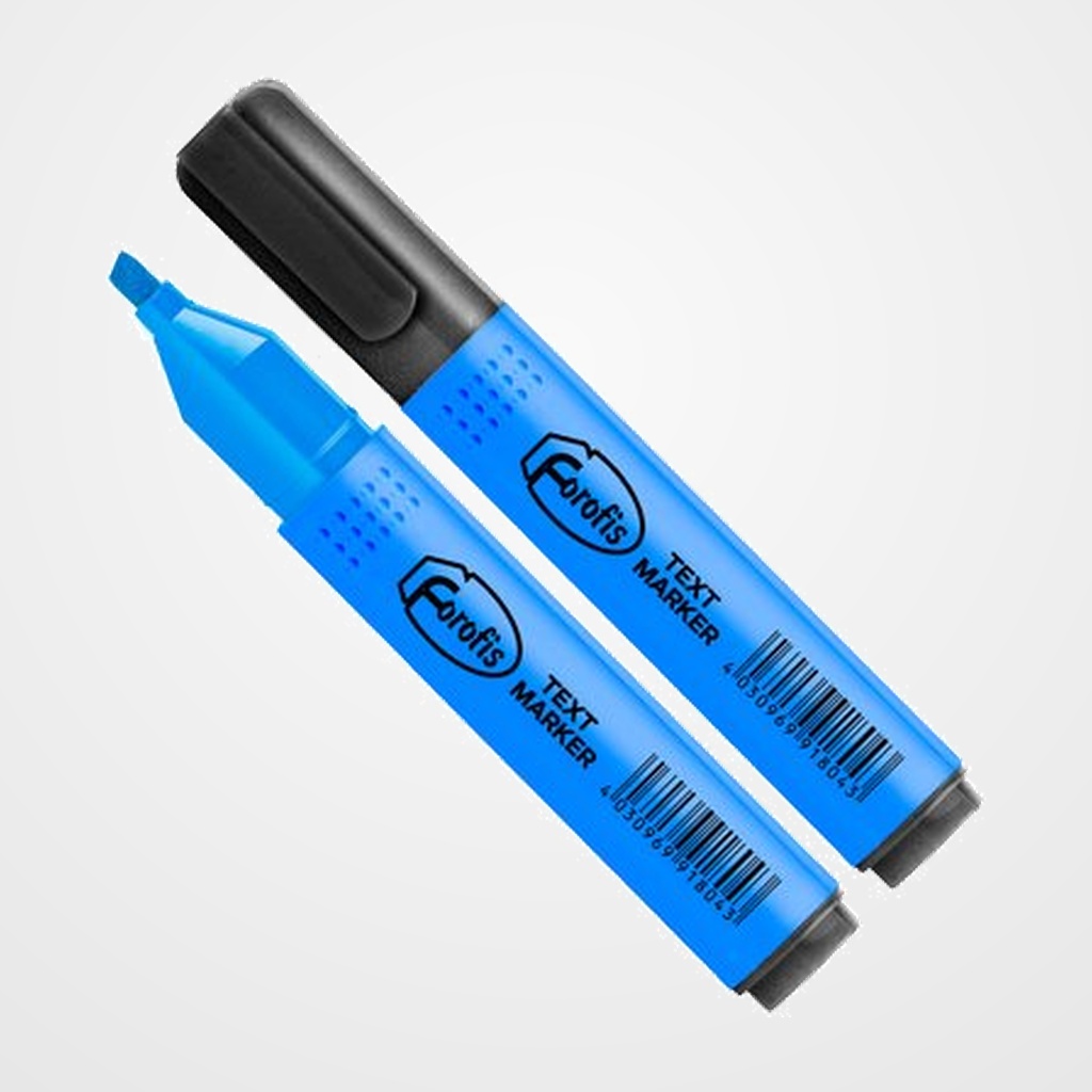 MARCADOR FLUOR FOROFIS SLIM AZUL