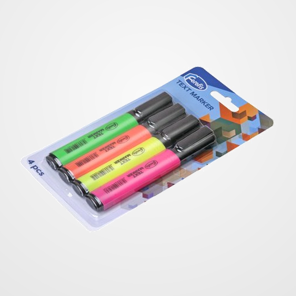 MARCADOR FLUOR FOROFIS ESTUCHE de 4 SURTIDOS