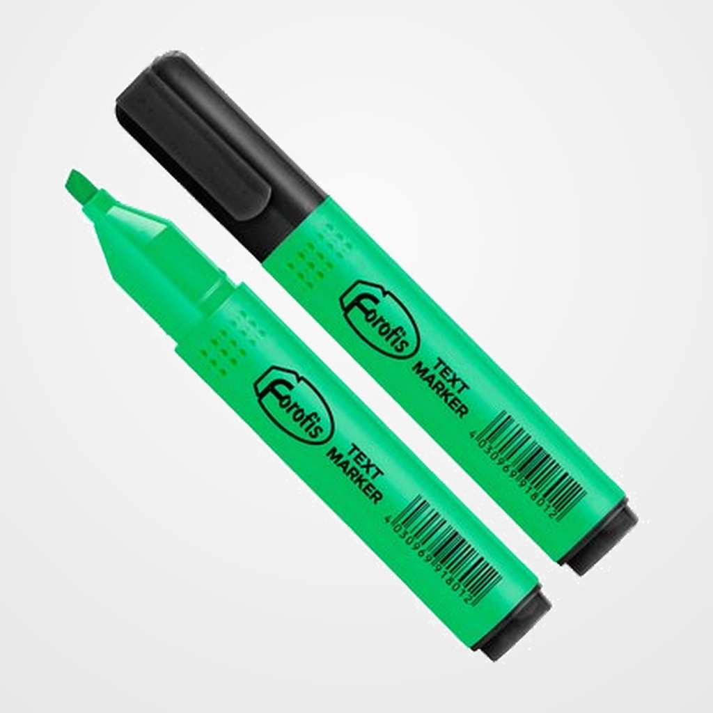 MARCADOR FLUOR FOROFIS SLIM VERDE