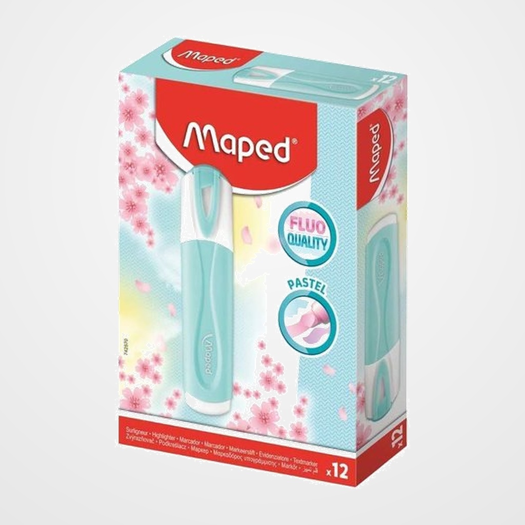 MARCADOR FLUOR MAPED FLUO PEPS CLASSIC PASTEL AZUL
