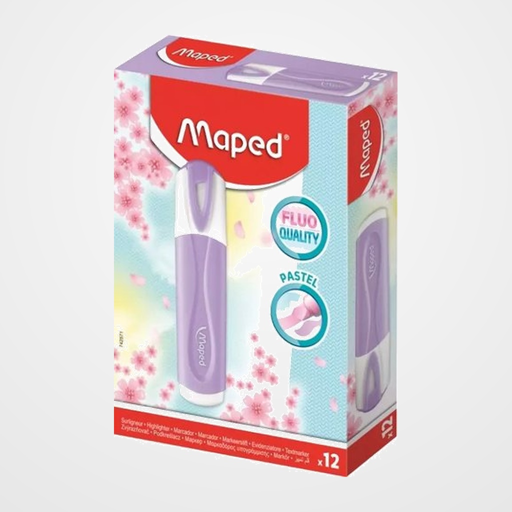 MARCADOR FLUOR MAPED FLUO PEPS CLASSIC PASTEL VIOLETA