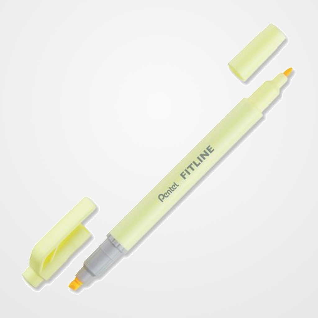 MARCADOR FLUOR PENTEL DOBLE PUNTA AMARILLO PASTEL