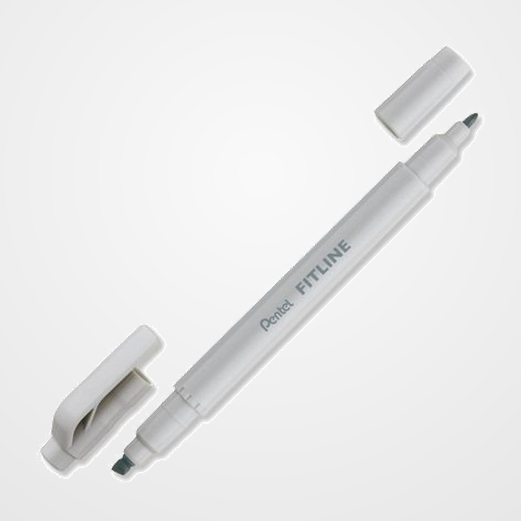 MARCADOR FLUOR PENTEL DOBLE PUNTA GRIS PASTEL