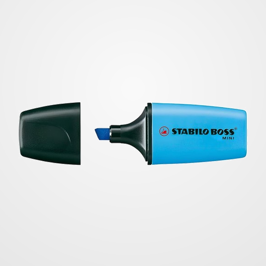 MARCADOR FLUOR STABILO BOSS MINI 07  AZUL