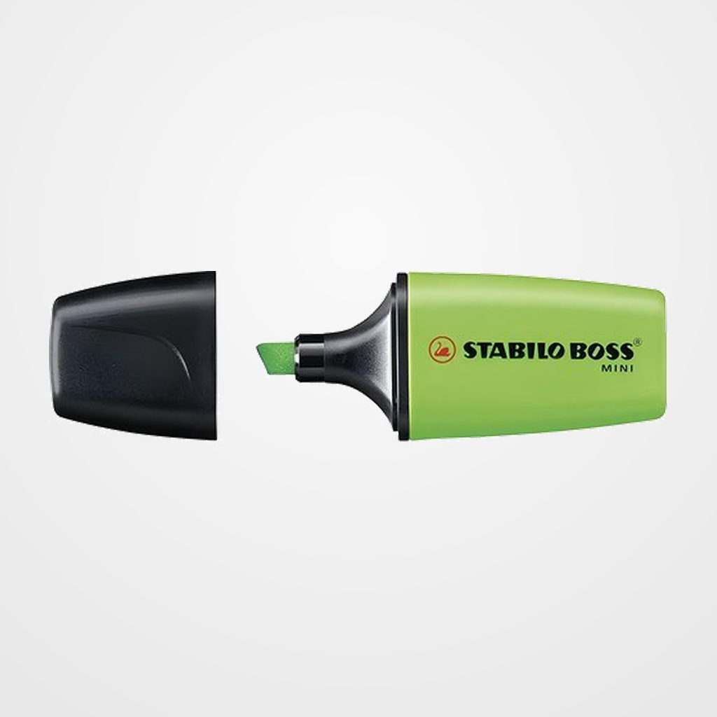 MARCADOR FLUOR STABILO BOSS MINI 07  VERDE