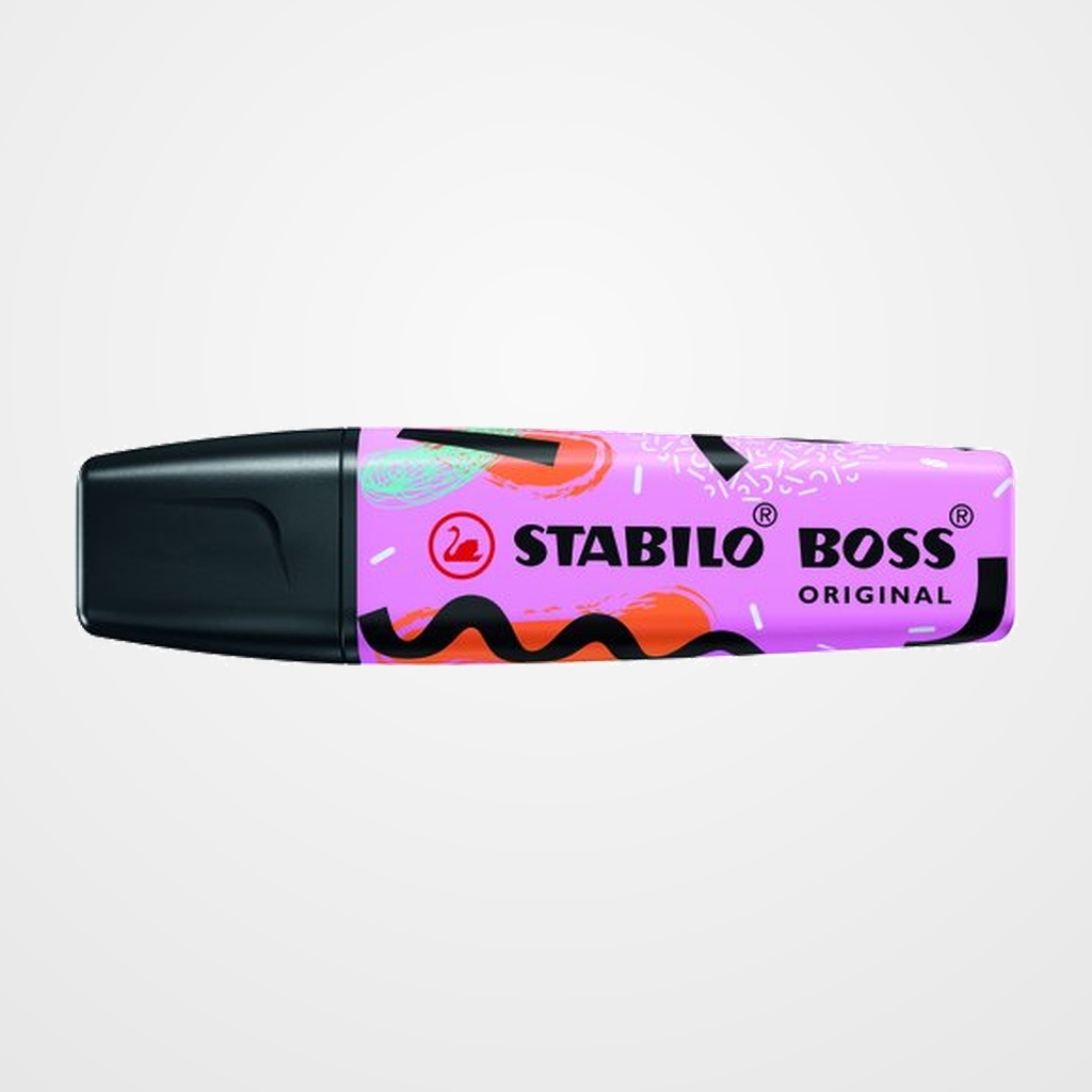MARCADOR FLUOR STABILO BOSS 70 BY JU SCHNEE PASTEL  FUCSIA HELADO