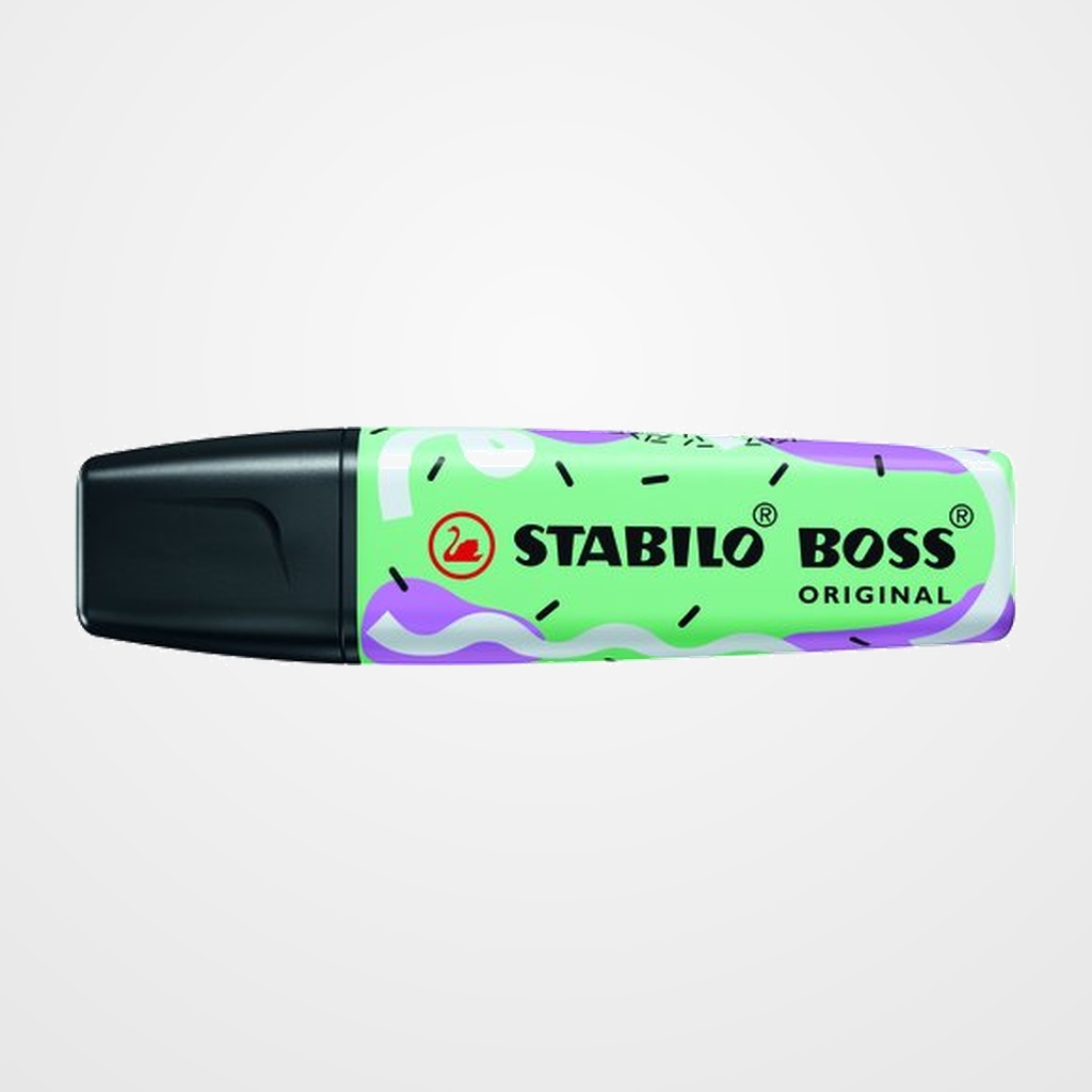MARCADOR FLUOR STABILO BOSS 70 BY JU SCHNEE PASTEL  PIZCA DE MENTA