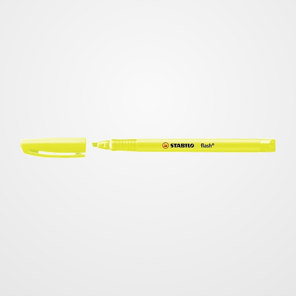 MARCADOR FLUOR STABILO FLASH 555  AMARILLO