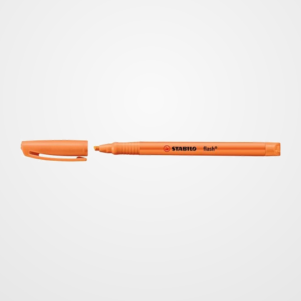MARCADOR FLUOR STABILO FLASH 555  NARANJA