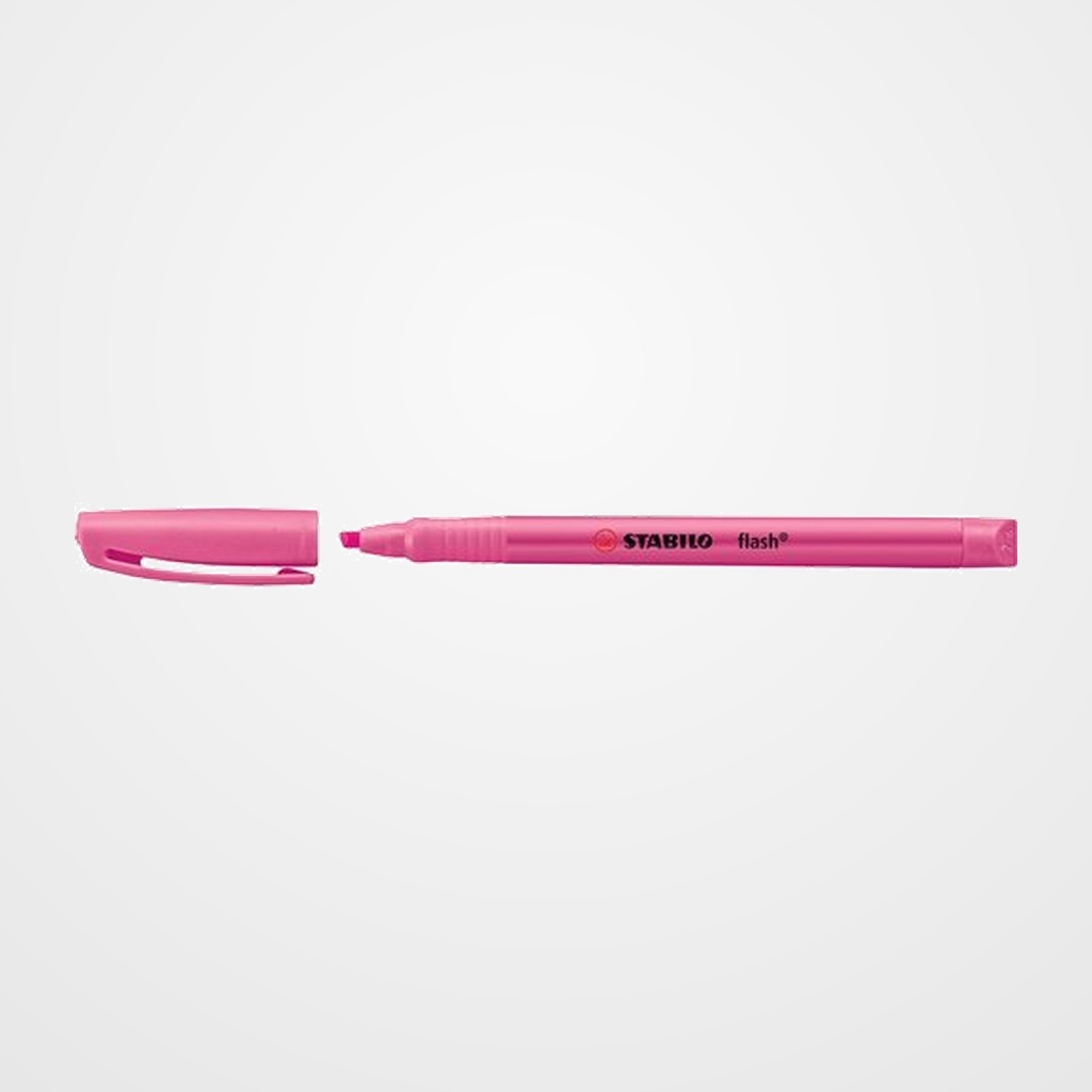 MARCADOR FLUOR STABILO FLASH 555  ROSA