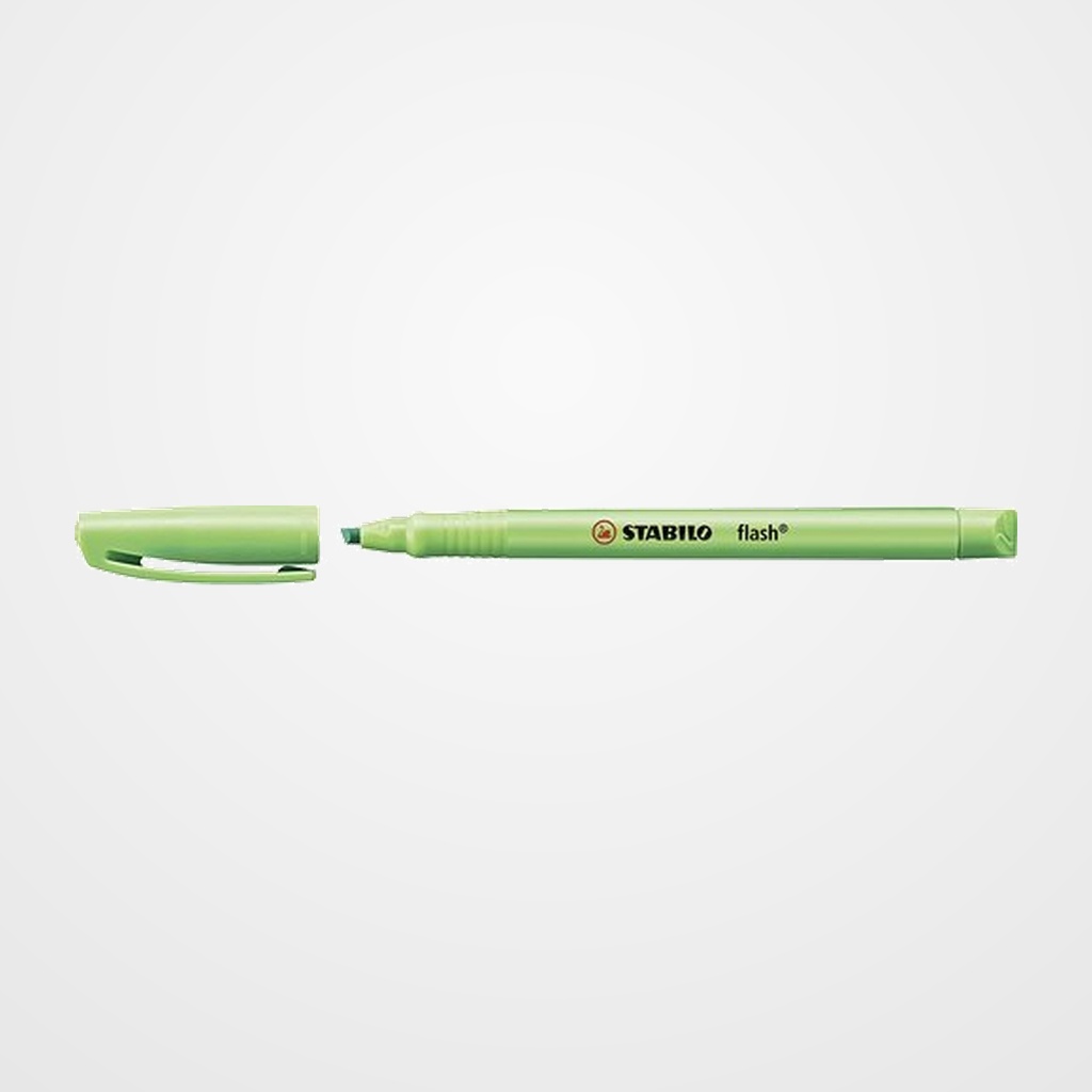 MARCADOR FLUOR STABILO FLASH 555  VERDE