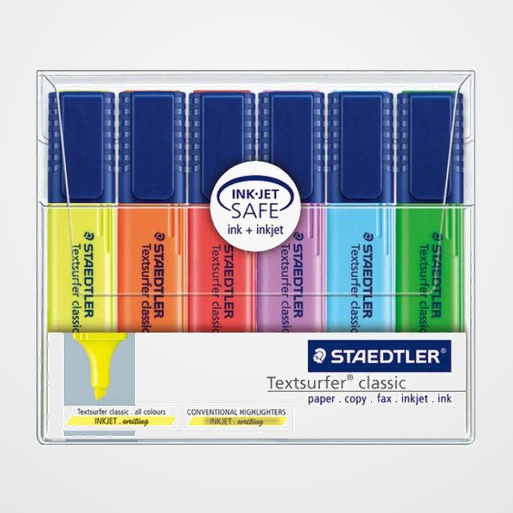 MARCADOR FLUOR STAEDTLER 364 TEXTSURFER CLASSIC ESTUCHE de 6