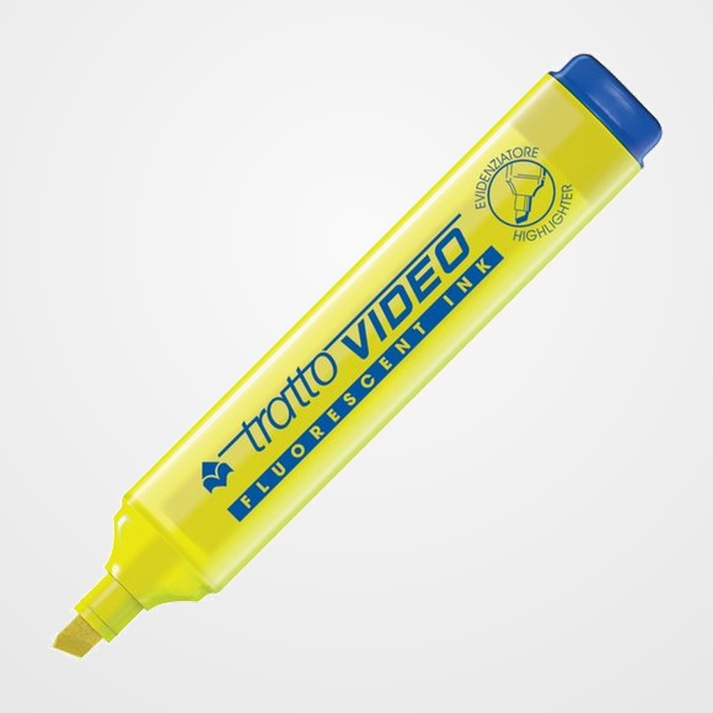 MARCADOR FLUOR TRATTO VIDEO AMARILLO