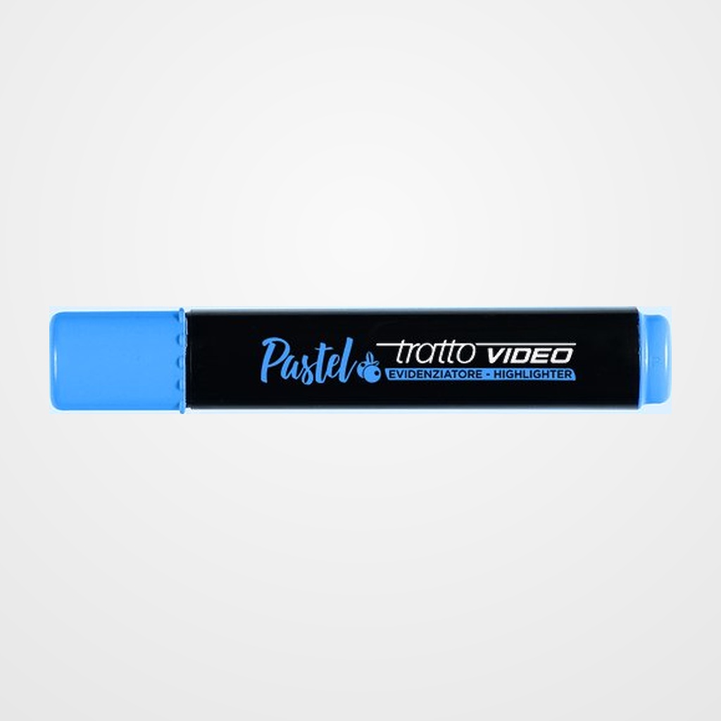 MARCADOR FLUOR TRATTO VIDEO PASTEL AZUL ARANDANO CAJA de 12